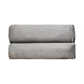 Покрывало Zara Home Short Faux Fur, серый