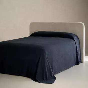 Покрывало Zara Home Textured, темно-синий
