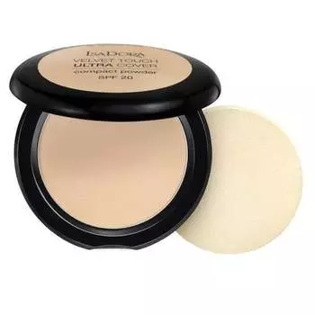 Покрывающая прессованная пудра 61 Neutral Ivory 7,5г Isadora, Velvet Touch Ultra Cover Compact Powder SPF20