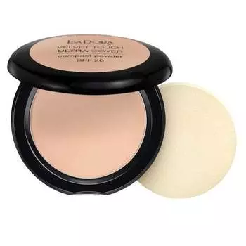 Покрывающая прессованная пудра 63 Cool Sand 7,5г Isadora, Velvet Touch Ultra Cover Compact Powder SPF20
