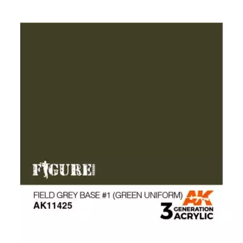Польно-серая основа № 1 (зеленая униформа), 3rd Gen Acrylic - Figure Series