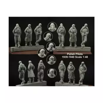 Польские летчики 1939-1940 гг., Historical Miniatures - Polish (1:48) (Scibor Monstrous Miniatures)