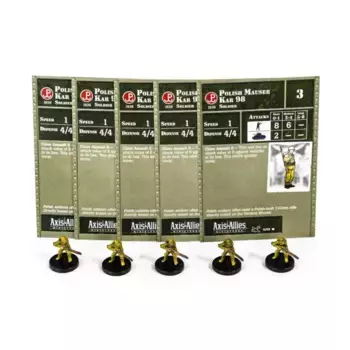 Польский Маузер Кар 98 (С) x5, Axis & Allies - Collectible Miniatures Game - Reserves Singles