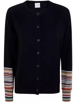 Пол Смит Фирменный кардиган в полоску Paul Smith, синий
