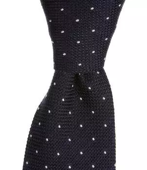 Пол Смит Гренадин Дот 3.14 Тканый шелковый галстук Paul Smith, синий