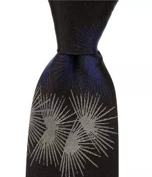 Пол Смит Sun Flare 3.14Тканый шелковый галстук Paul Smith, черный