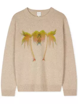 Пол Смит свитер с пальмовым деревом Paul Smith, нейтральный