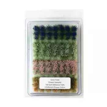Поле — образец цветов (6 мм), Standard Self-Adhesive Tufts (6mm)
