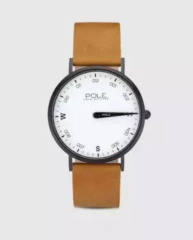 Pole Watches Compass B-1002BL-NE02 мужские часы из верблюжьей кожи, коричневый