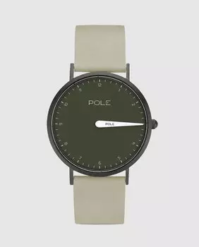 Pole Watches Женские часы THE 36 N-1003VE-BL08 бежевые кожаные Pole Watches, бежевый