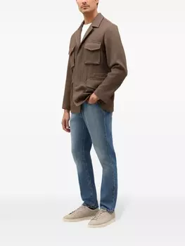 Полевая куртка, окрашенная в готовом виде Boglioli, коричневый