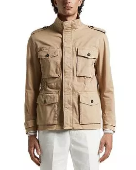 Полевая куртка, окрашенная в готовом виде Peserico, коричневый/бежевый