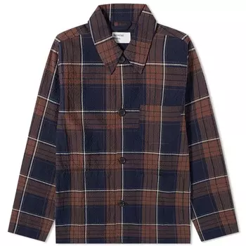 Полевая куртка в клетку из сирсакера Universal Works