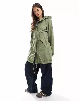 Полевая парка Superdry Vintage цвета хаки
