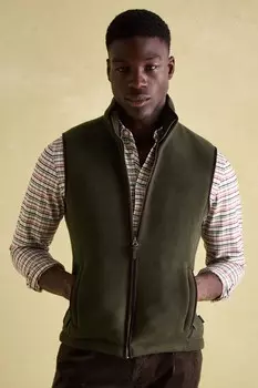 Полевой флисовый жилет на молнии Joules, зеленый