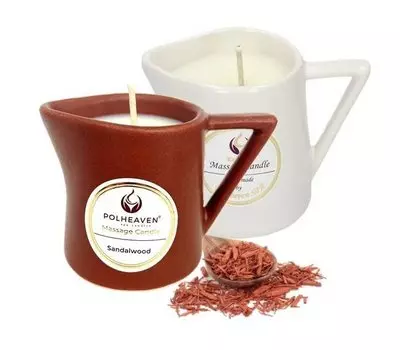 Polheaven, Массажная свеча, Сандал, 110мл