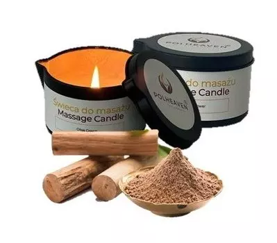 Polheaven, Массажная свеча, Сандал, 80мл