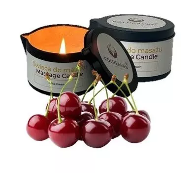 Polheaven, Массажная свеча, Вишня, 80мл