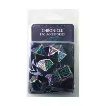 Поли комплект радужных рычагов (7), Metal Dice (Chronicle Cards)