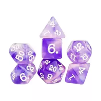 Поли-набор - Фиолетовый взгляд (8), RPG Dice Sets