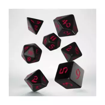 Полиэфирный комплект Черный с красным (7), Classic Runic Dice