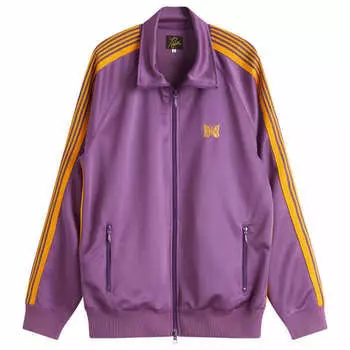 Полиэстеровая гладкая спортивная куртка Needles, фиолетовый