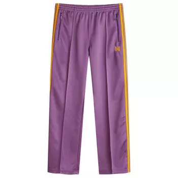 Полиэстеровые гладкие спортивные брюки Needles, фиолетовый