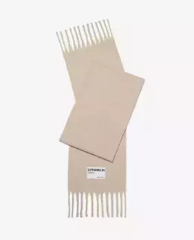 Полиэстеровый шарф с однотонным принтом D.Franklin, бежевый