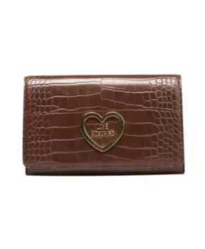 Полиэтиленовая сумка через плечо на цепочке. Love Moschino, коричневый