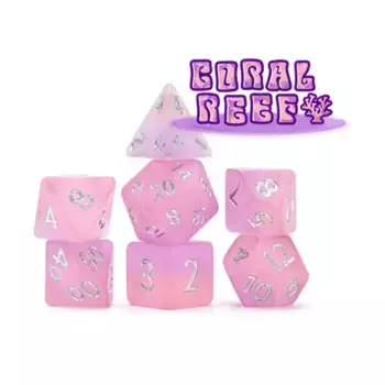 Полиэтиленовый набор из морского стекла - Коралловый риф (7), Miscellaneous Dice & Accessories (Gate Keeper Games)