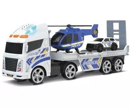 Полицейский эвакуатор Dumel City Fleet, комплект из 3 шт.