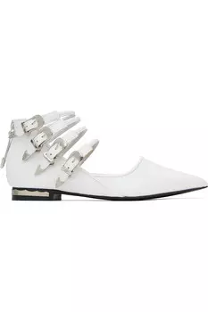 Polido балетки с многослойными ремешками Toga Pulla, белый
