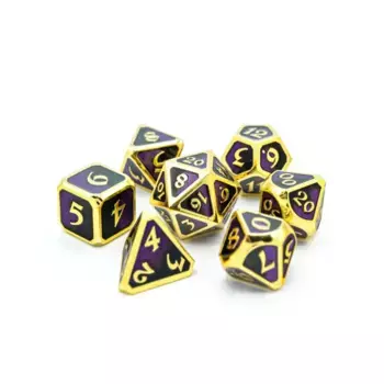 Полигональный набор Dark Arts Mythica — Высокомерие (7), Metal Poly Dice Sets (Die Hard Dice)
