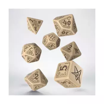 Поликомплект Бежевый с черным (7), Call of Cthulhu Dice (Limited Edition)