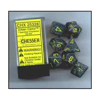 Поликомплект городского камуфляжа (7), Dice - Speckled - Poly Sets (Chessex)