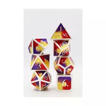 Поликомплект - Королевский водоворот (7), Dice Sets - Metal (Foam Brain Games)