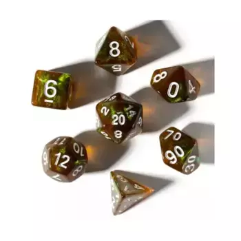 Поликомплект — раскопанное сокровище — перидот (8), RPG Dice Sets