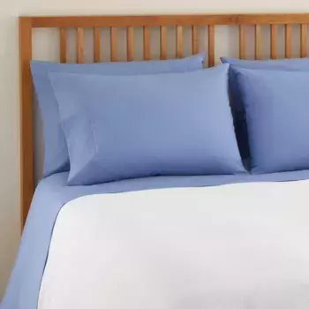 Поликоттон Перкаль простыня 180 ниток El Corte Ingls, синий