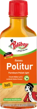 Полироль для мебели светлое дерево 100мл Poliboy
