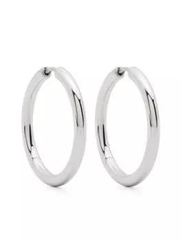 Полированные серьги-кольца Tom Wood, серебряный