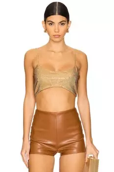 Полис топ Alexis, золотой