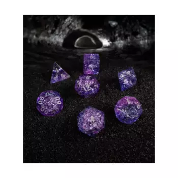 Полисет - Фрагменты кометы Донати (7), Poly Sets - Cracked Glass (Kraken Dice)