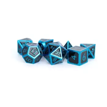 Полисетка синего цвета с черной эмалью (7), Metal Dice (Metallic Dice Games)