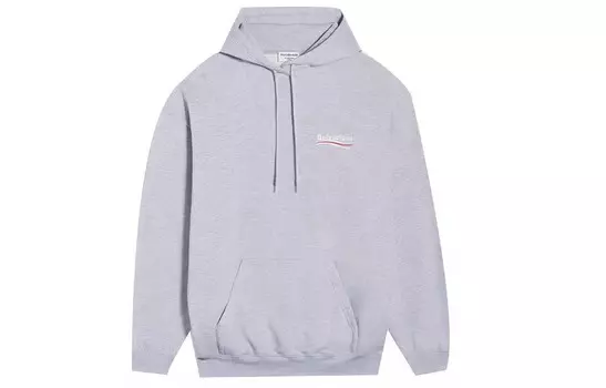 Политическая кампания Толстовка Мужская Серая Balenciaga, серый