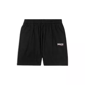 Политические агитационные спортивные шорты BALENCIAGA, черный