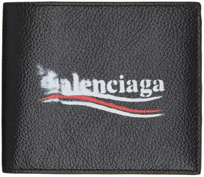 Политический трафаретный кошелек двойного сложения Balenciaga
