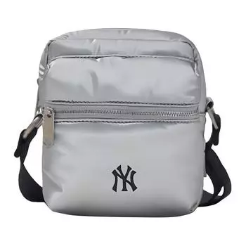 Полиуретановая сумка через плечо, женская, серебристая MLB, Silver