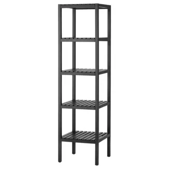 Полка, черная, 37x140 см, MUSKAN IKEA