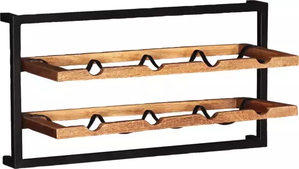 Полка для бутылок SIT, место для 8 бутылок 65х35х25 см, черный