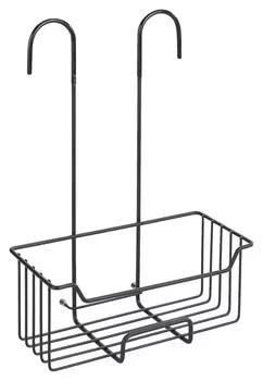 Полка для душа Wenko, черный/прозрачный